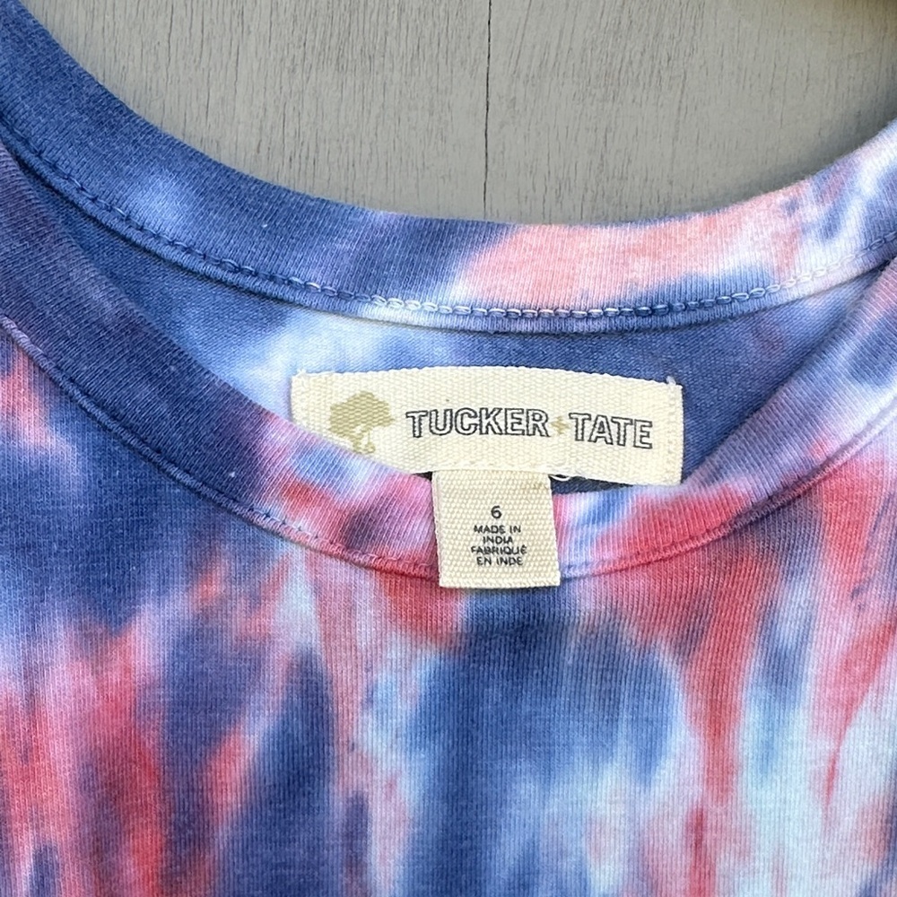 Tucker + Tate Tie-Dye Dress - Red and Blue - Picture 2 of 5